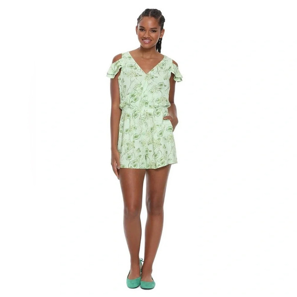 HOT TOPIC x DISNEY x HER UNIVERSE Tiana Cold Shoulder Romper - Picture 3 of 10
